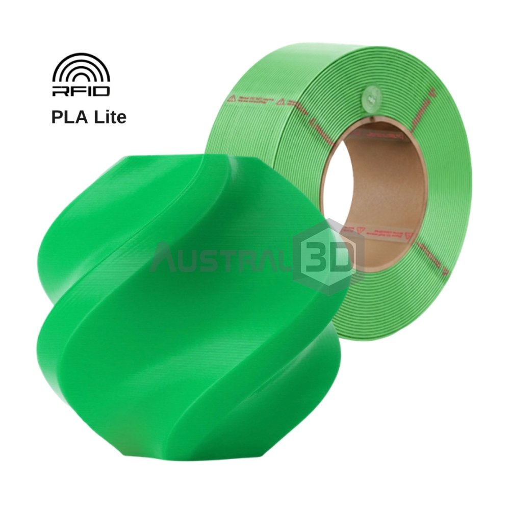 Filamento 3D Bambu Lab PLA Lite 1kg 1.75mm VERDE recarga sin bobina