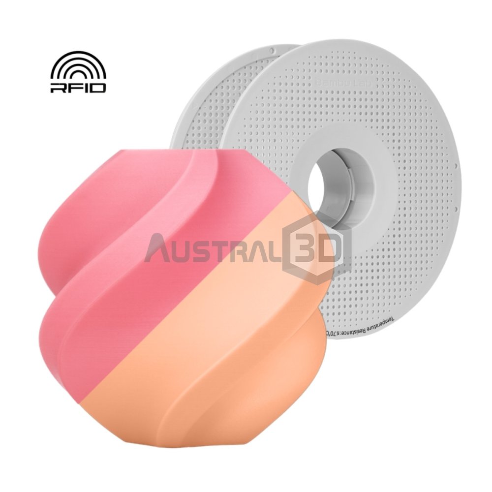 Filamento 3D Bambu Lab PLA Glow 1kg 1.75mm ROSA brilla en la oscuridad