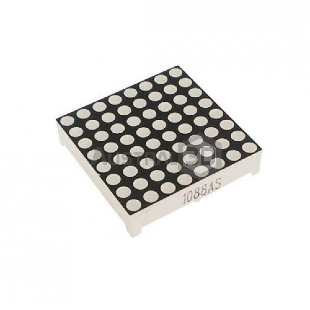 MATRIZ 8X8 LED 3MM ROJO DISPLAY 1088AS 64 LEDS