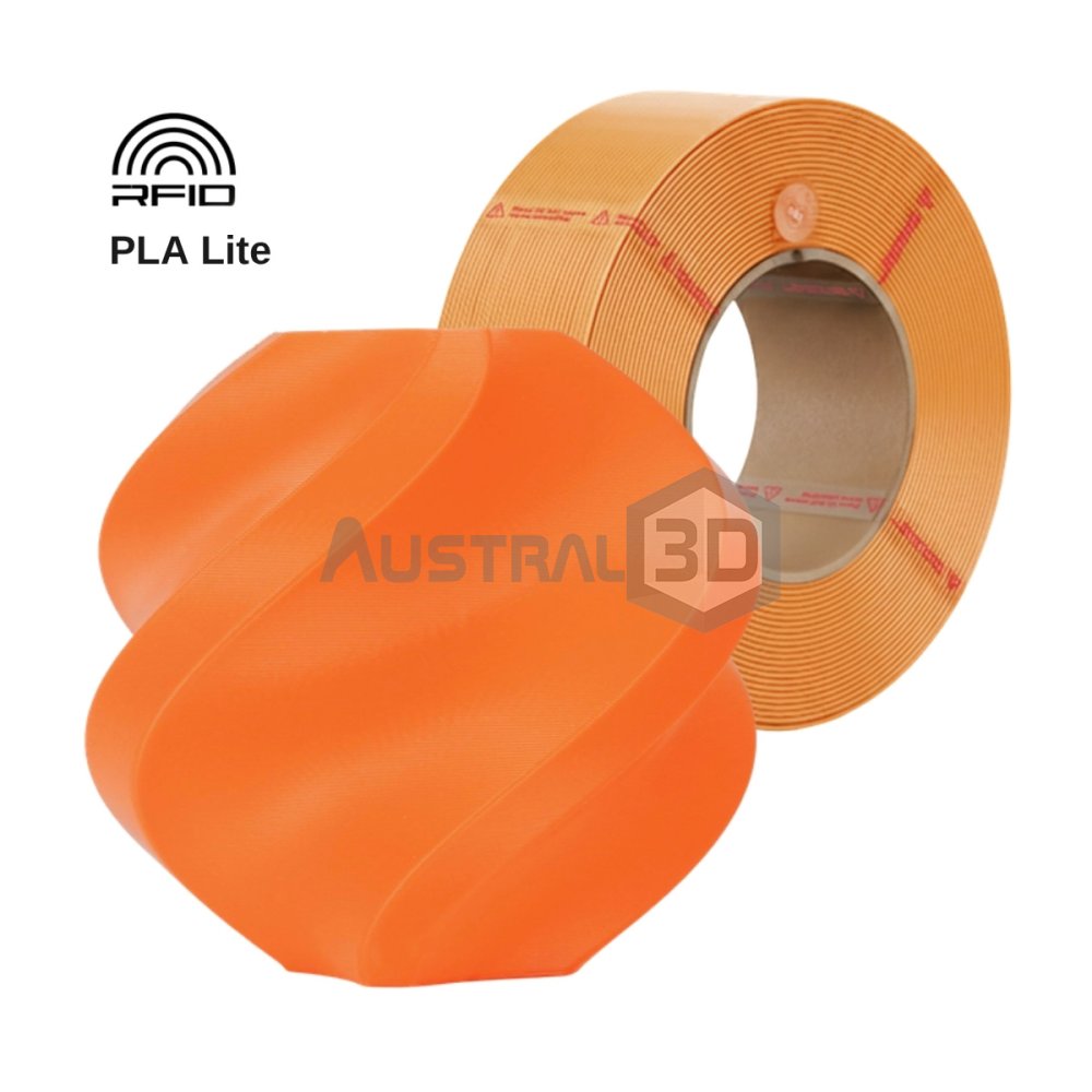 Filamento 3D Bambu Lab PLA Lite 1kg 1.75mm NARANJA recarga sin bobina