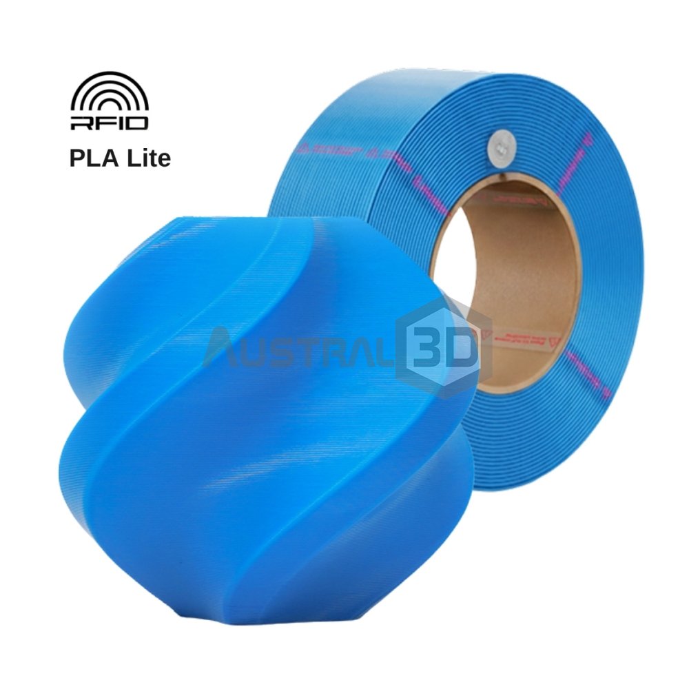 Filamento 3D Bambu Lab PLA Lite 1kg 1.75mm CIAN recarga sin bobina