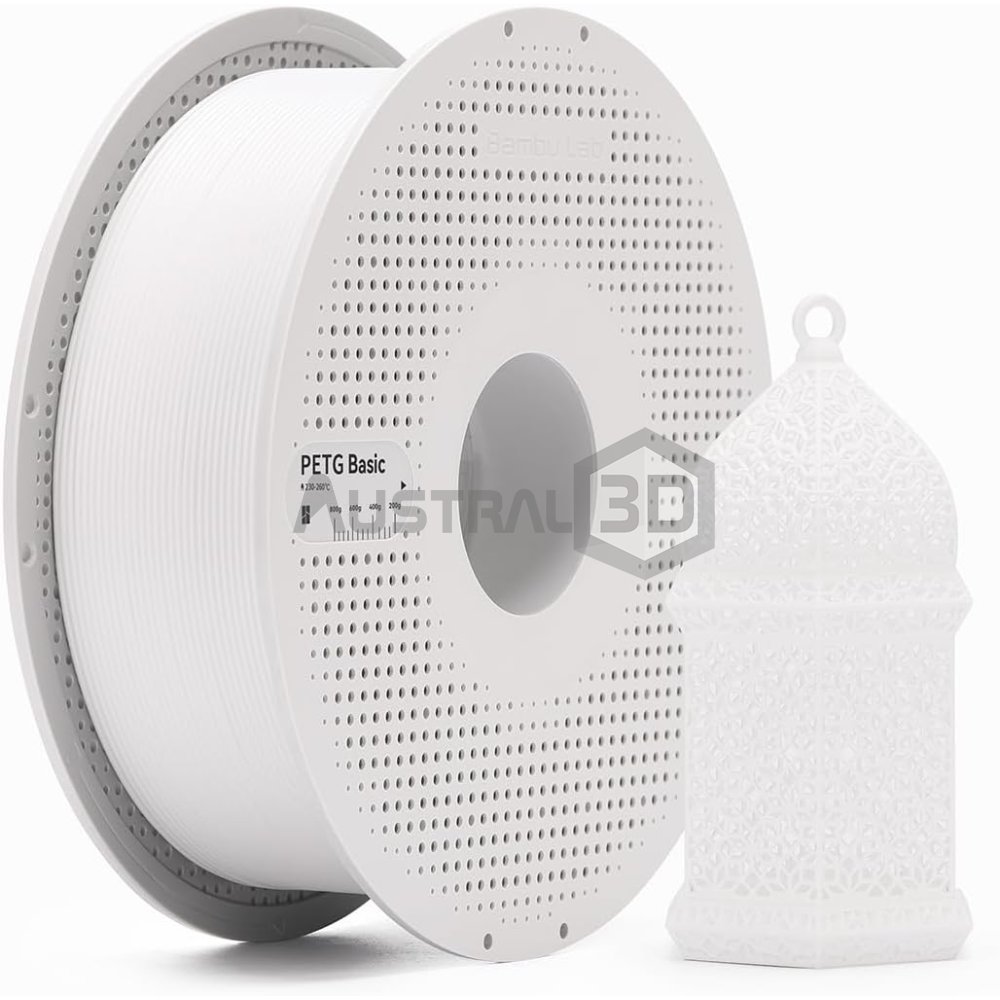 Filamento 3D Bambu Lab PETG Basic 1kg 1.75mm BLANCO