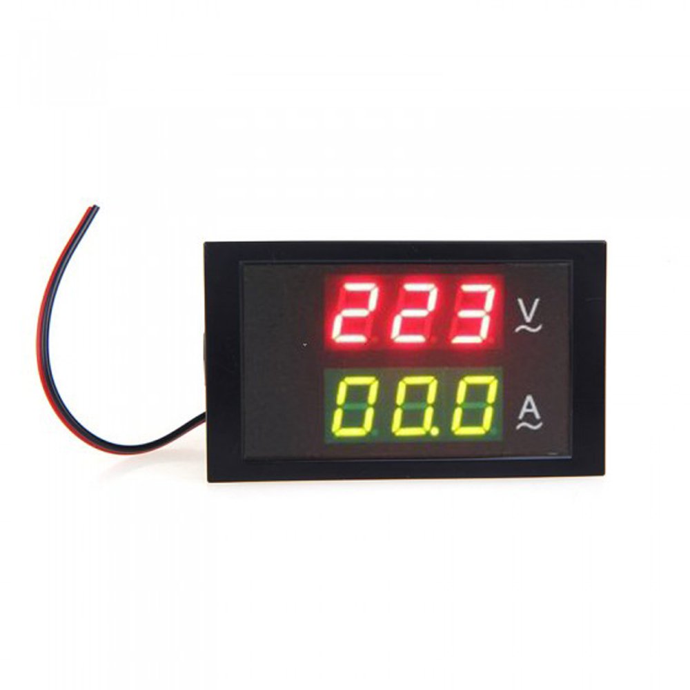 Voltimetro Amperimetro Digital Panel Led Ac 200-450v 100a