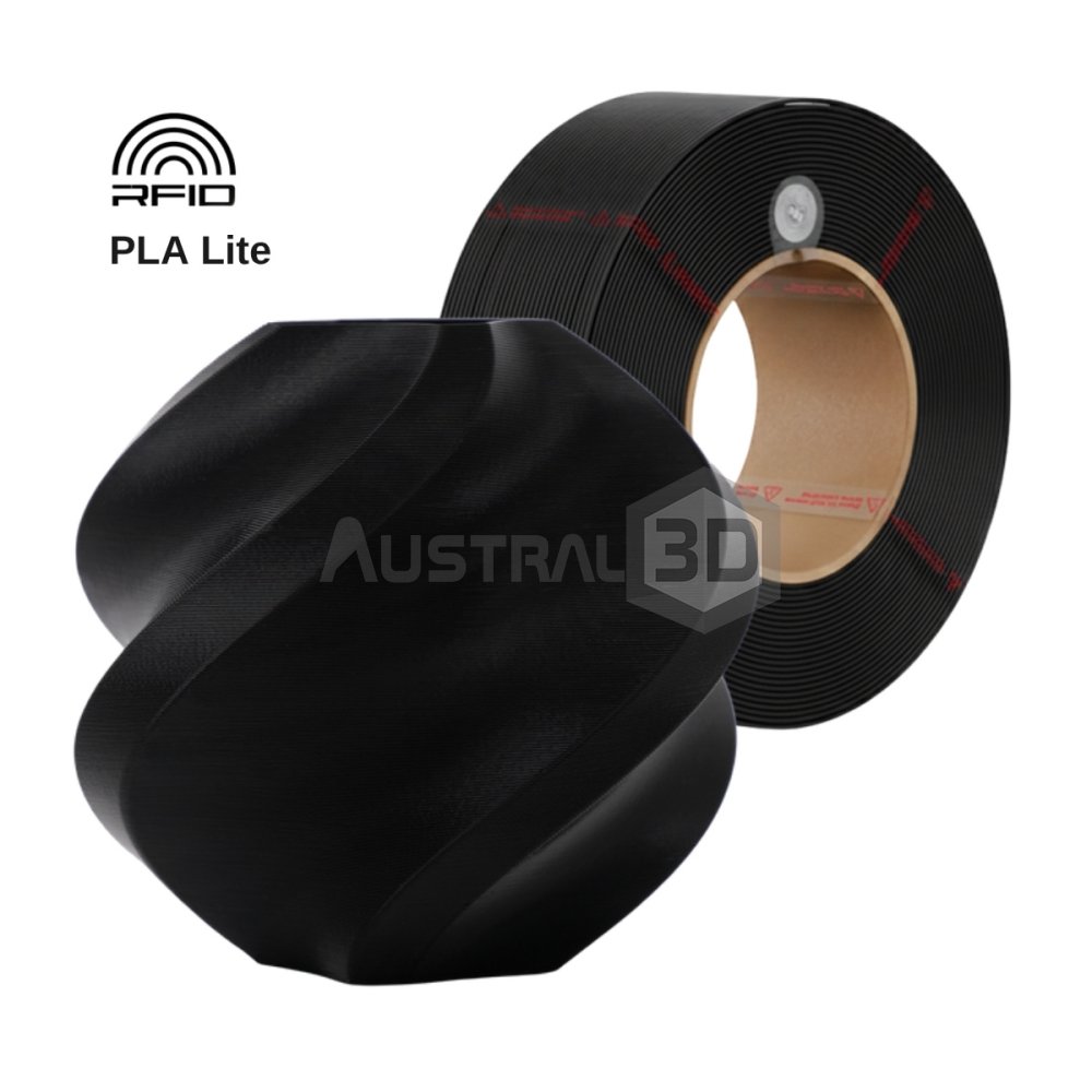 Filamento 3D Bambu Lab PLA Lite 1kg 1.75mm NEGRO recarga sin bobina