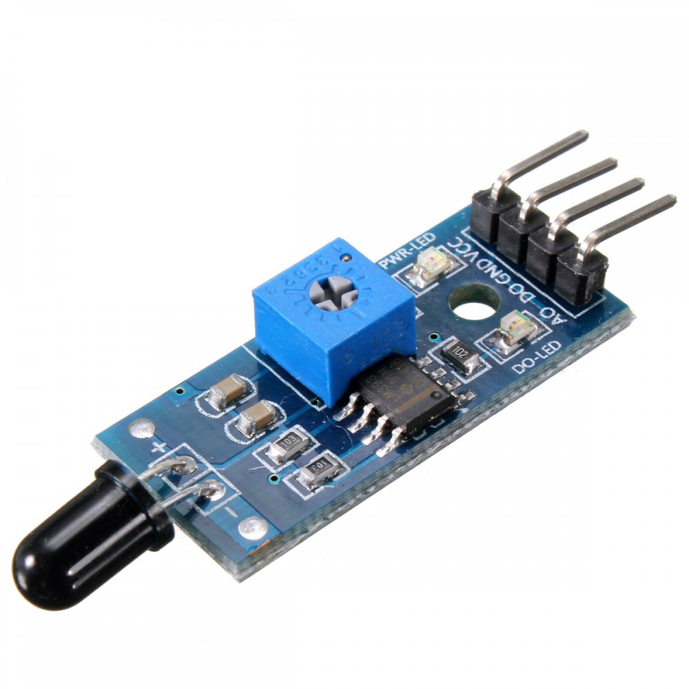 Modulo sensor detector de fuego llama incendio arduino