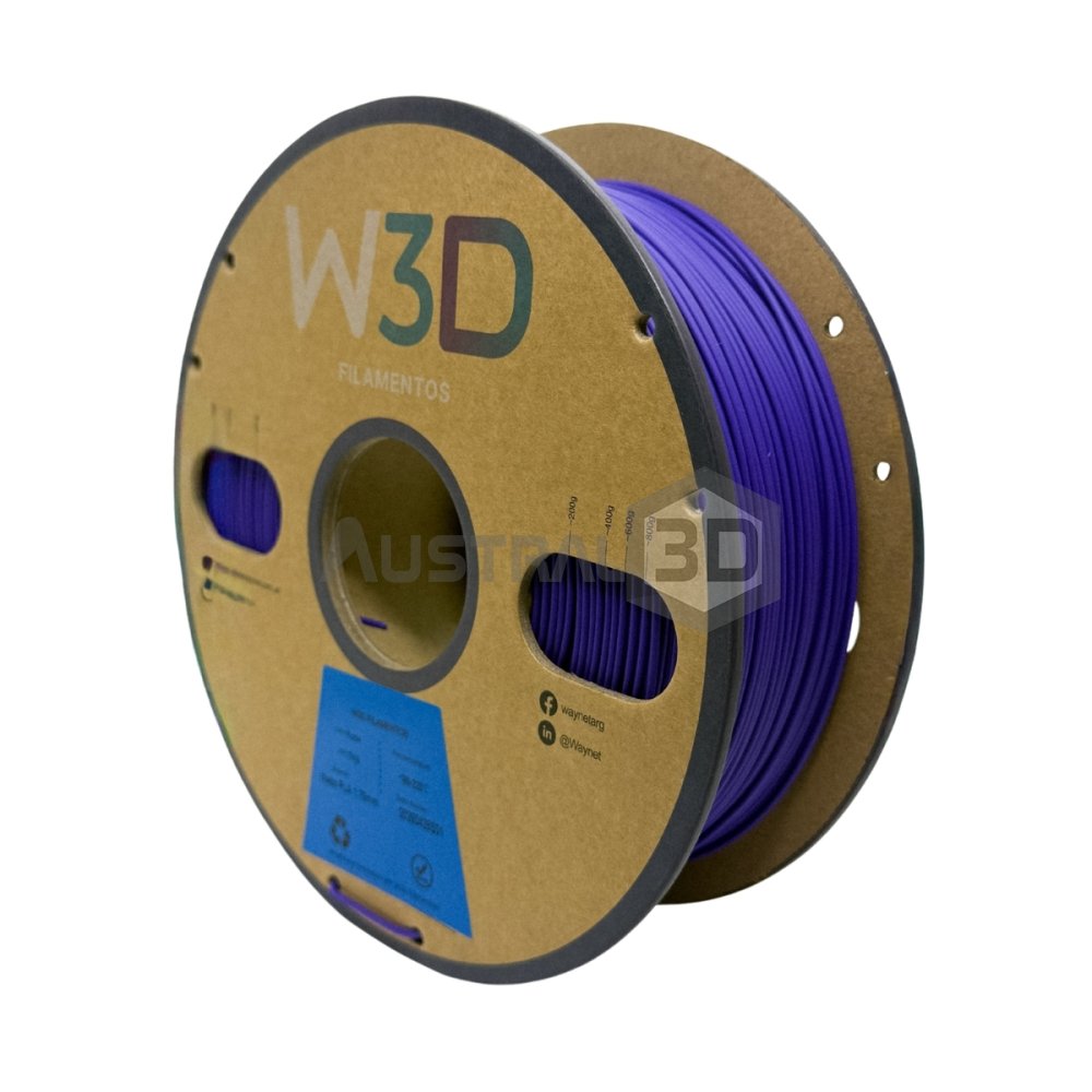 Filamento PLA Mate W3D 1kg VIOLETA