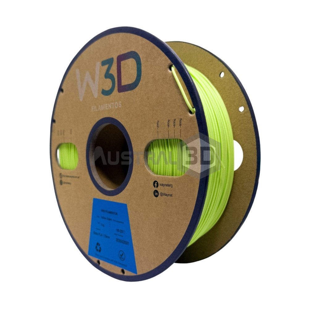 Filamento PLA Mate W3D 1kg LIMA