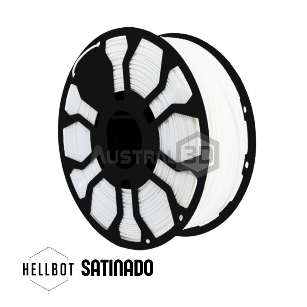 Filamento 3D ECOFILA LOCK PLA SATINADO 1.75 Hellbot 1kg BLANCO