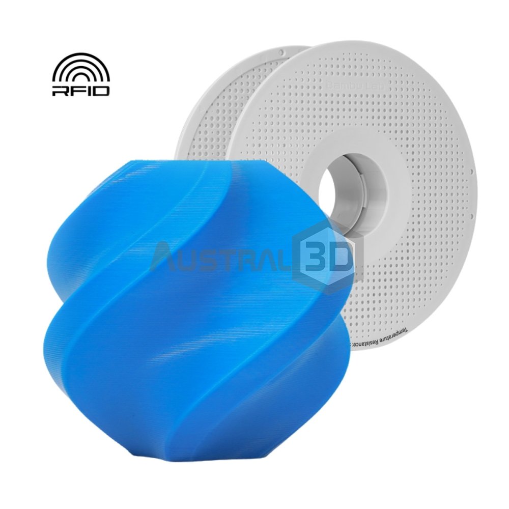 Filamento 3D Bambu Lab PLA Lite 1kg 1.75mm CIAN con bobina