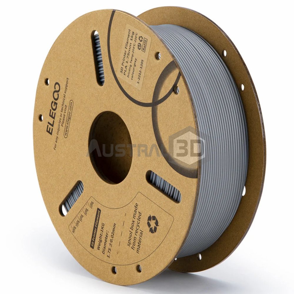Filamento 3D ELEGOO PLA 1kg 1.75mm GRIS