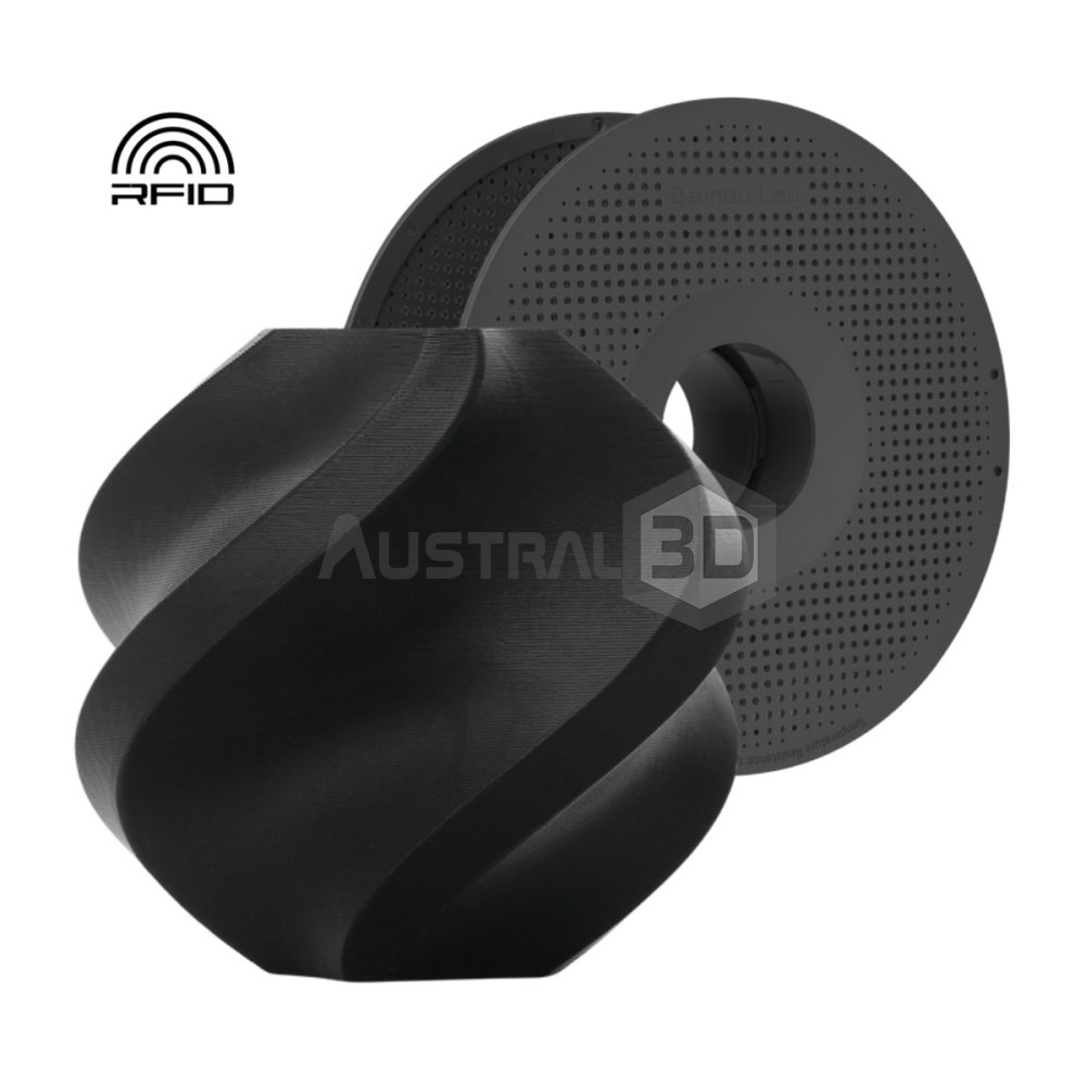 Filamento 3D Bambu Lab PETG HF 1kg 1.75mm NEGRO con bobina