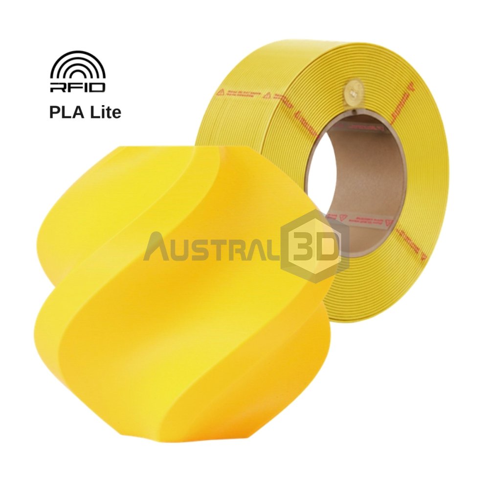 Filamento 3D Bambu Lab PLA Lite 1kg 1.75mm AMARILLO recarga sin bobina