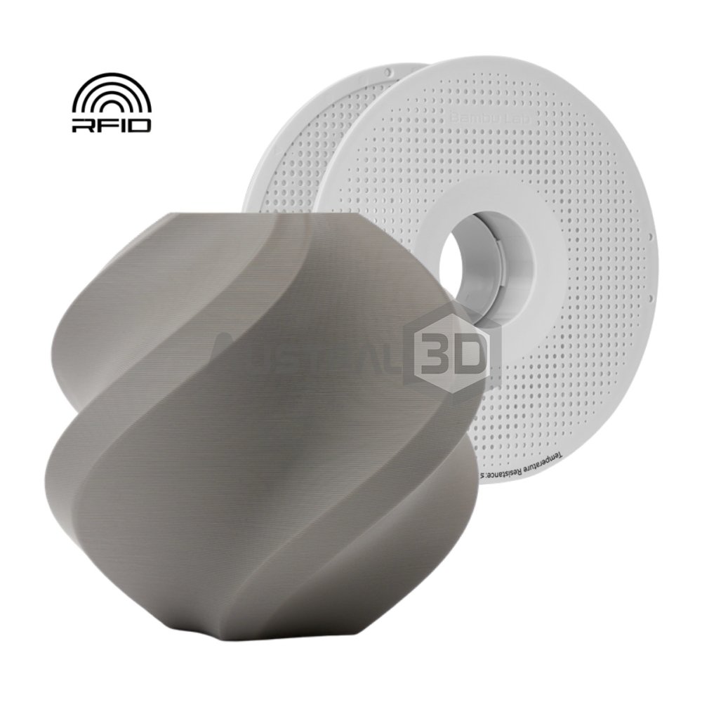 Filamento 3D Bambu Lab PLA Lite 1kg 1.75mm GRIS con bobina